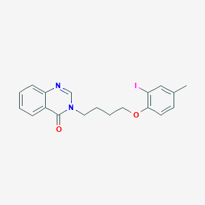 molecular formula C19H19IN2O2 B4817868 3-[4-(2-iodo-4-methylphenoxy)butyl]-4(3H)-quinazolinone 
