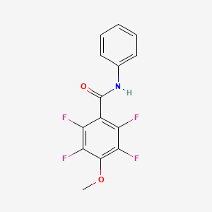 molecular formula C14H9F4NO2 B4817908 2,3,5,6-tetrafluoro-4-methoxy-N-phenylbenzamide 