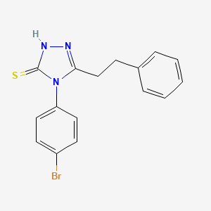 4-(4-bromophenyl)-5-(2-phenylethyl)-4H-1,2,4-triazole-3-thiol