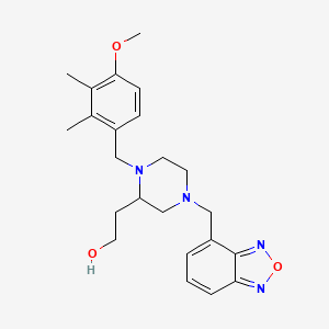 2-[4-(2,1,3-benzoxadiazol-4-ylmethyl)-1-(4-methoxy-2,3-dimethylbenzyl)-2-piperazinyl]ethanol