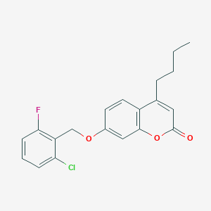molecular formula C20H18ClFO3 B4818033 4-butyl-7-[(2-chloro-6-fluorobenzyl)oxy]-2H-chromen-2-one 