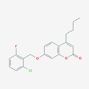 4-butyl-7-[(2-chloro-6-fluorobenzyl)oxy]-2H-chromen-2-one