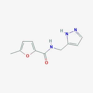 molecular formula C10H11N3O2 B4818059 5-methyl-N-(1H-pyrazol-3-ylmethyl)-2-furamide 
