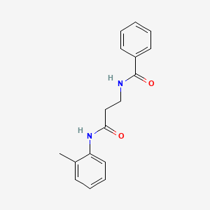 molecular formula C17H18N2O2 B4818127 N-{3-[(2-methylphenyl)amino]-3-oxopropyl}benzamide 