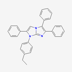 molecular formula C31H25N3 B4818153 1-(4-ethylphenyl)-2,5,6-triphenyl-1H-imidazo[1,2-a]imidazole 