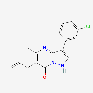 6-allyl-3-(3-chlorophenyl)-2,5-dimethylpyrazolo[1,5-a]pyrimidin-7(4H)-one