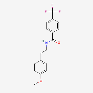 molecular formula C17H16F3NO2 B4818226 N-[2-(4-methoxyphenyl)ethyl]-4-(trifluoromethyl)benzamide 