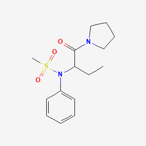 N-phenyl-N-[1-(1-pyrrolidinylcarbonyl)propyl]methanesulfonamide