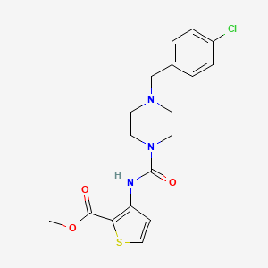 methyl 3-({[4-(4-chlorobenzyl)-1-piperazinyl]carbonyl}amino)-2-thiophenecarboxylate