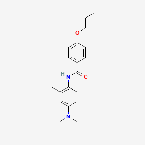 N-[4-(diethylamino)-2-methylphenyl]-4-propoxybenzamide