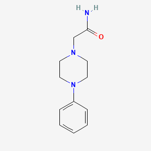 molecular formula C12H17N3O B4818290 2-(4-phenyl-1-piperazinyl)acetamide 