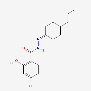 molecular formula C16H21ClN2O2 B4818317 4-chloro-2-hydroxy-N'-(4-propylcyclohexylidene)benzohydrazide 