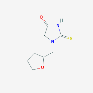 molecular formula C8H12N2O2S B4818341 1-(tetrahydro-2-furanylmethyl)-2-thioxo-4-imidazolidinone 