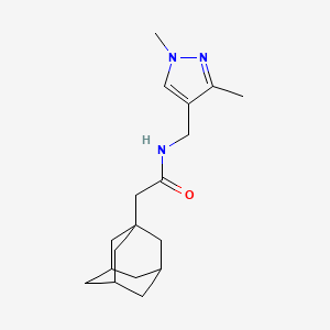 2-(1-adamantyl)-N-[(1,3-dimethyl-1H-pyrazol-4-yl)methyl]acetamide