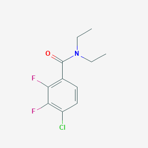 molecular formula C11H12ClF2NO B4818375 4-chloro-N,N-diethyl-2,3-difluorobenzamide 