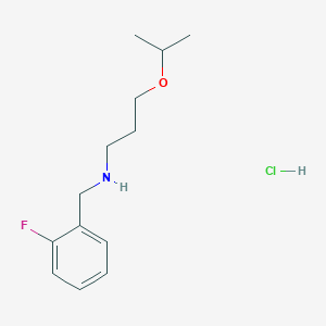 molecular formula C13H21ClFNO B4818431 N-(2-fluorobenzyl)-3-isopropoxy-1-propanamine hydrochloride 