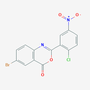 molecular formula C14H6BrClN2O4 B4818441 6-bromo-2-(2-chloro-5-nitrophenyl)-4H-3,1-benzoxazin-4-one 