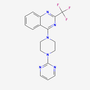 4-[4-(2-pyrimidinyl)-1-piperazinyl]-2-(trifluoromethyl)quinazoline