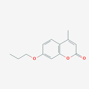 molecular formula C13H14O3 B4818462 4-甲基-7-丙氧基-2H-色烯-2-酮 