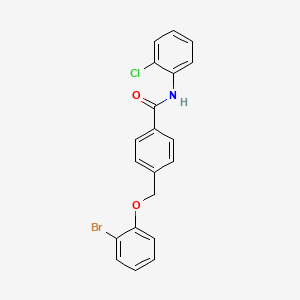 4-[(2-bromophenoxy)methyl]-N-(2-chlorophenyl)benzamide