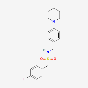 molecular formula C19H23FN2O2S B4818491 1-(4-fluorophenyl)-N-[4-(1-piperidinyl)benzyl]methanesulfonamide 