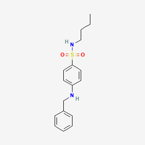 molecular formula C17H22N2O2S B4818528 4-(benzylamino)-N-butylbenzenesulfonamide 