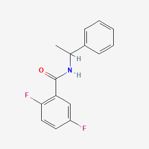 molecular formula C15H13F2NO B4818581 2,5-difluoro-N-(1-phenylethyl)benzamide 