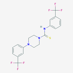 molecular formula C19H17F6N3S B4818585 N,4-bis[3-(trifluoromethyl)phenyl]-1-piperazinecarbothioamide 