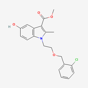 methyl 1-{2-[(2-chlorobenzyl)oxy]ethyl}-5-hydroxy-2-methyl-1H-indole-3-carboxylate