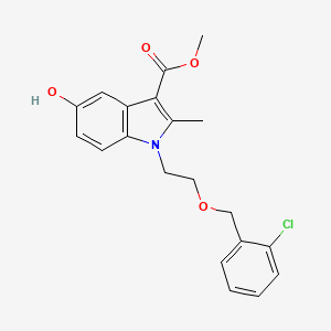 molecular formula C20H20ClNO4 B4818587 methyl 1-{2-[(2-chlorobenzyl)oxy]ethyl}-5-hydroxy-2-methyl-1H-indole-3-carboxylate 