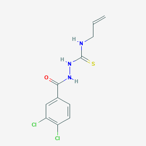 molecular formula C11H11Cl2N3OS B4818684 N-allyl-2-(3,4-dichlorobenzoyl)hydrazinecarbothioamide 