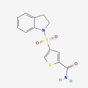 4-(2,3-dihydro-1H-indol-1-ylsulfonyl)-2-thiophenecarboxamide