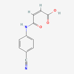 molecular formula C11H8N2O3 B4818756 4-[(4-cyanophenyl)amino]-4-oxo-2-butenoic acid 