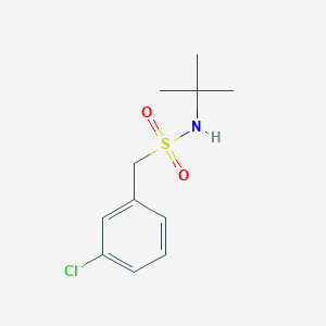 molecular formula C11H16ClNO2S B4818763 N-(tert-butyl)-1-(3-chlorophenyl)methanesulfonamide 
