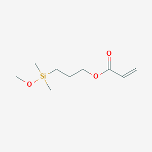 molecular formula C9H18O3Si B048188 3-(甲氧基二甲基甲硅烷基)丙烯酸酯 CAS No. 111918-90-2