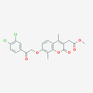 methyl {7-[2-(3,4-dichlorophenyl)-2-oxoethoxy]-4,8-dimethyl-2-oxo-2H-chromen-3-yl}acetate