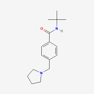 molecular formula C16H24N2O B4818882 N-(tert-butyl)-4-(1-pyrrolidinylmethyl)benzamide 