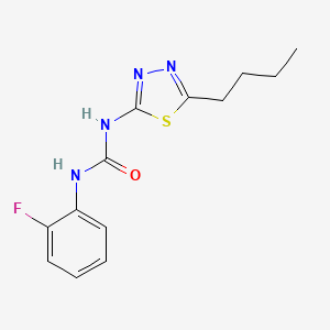 N-(5-butyl-1,3,4-thiadiazol-2-yl)-N'-(2-fluorophenyl)urea