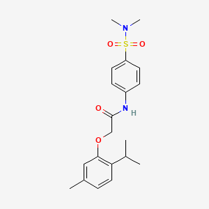 N-{4-[(dimethylamino)sulfonyl]phenyl}-2-(2-isopropyl-5-methylphenoxy)acetamide