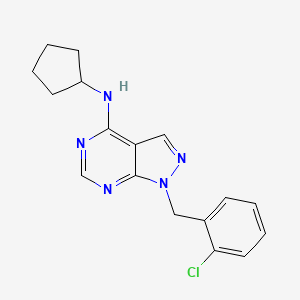 1-(2-chlorobenzyl)-N-cyclopentyl-1H-pyrazolo[3,4-d]pyrimidin-4-amine