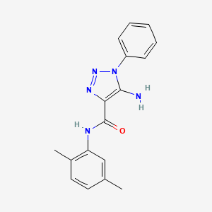 molecular formula C17H17N5O B4818955 5-amino-N-(2,5-dimethylphenyl)-1-phenyl-1H-1,2,3-triazole-4-carboxamide CAS No. 951893-63-3