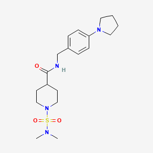 1-[(dimethylamino)sulfonyl]-N-[4-(1-pyrrolidinyl)benzyl]-4-piperidinecarboxamide