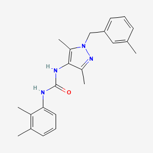 molecular formula C22H26N4O B4819155 N-[3,5-dimethyl-1-(3-methylbenzyl)-1H-pyrazol-4-yl]-N'-(2,3-dimethylphenyl)urea 