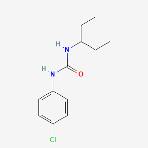 molecular formula C12H17ClN2O B4819186 N-(4-chlorophenyl)-N'-(1-ethylpropyl)urea 