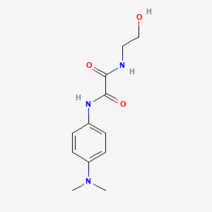 molecular formula C12H17N3O3 B4819302 N-[4-(dimethylamino)phenyl]-N'-(2-hydroxyethyl)ethanediamide 