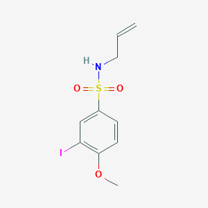 molecular formula C10H12INO3S B4819323 N-allyl-3-iodo-4-methoxybenzenesulfonamide 