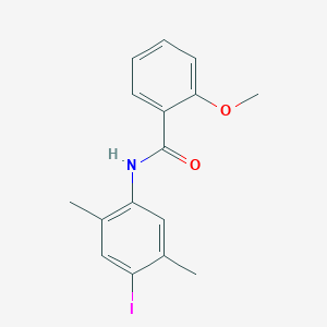 molecular formula C16H16INO2 B4819332 N-(4-iodo-2,5-dimethylphenyl)-2-methoxybenzamide 