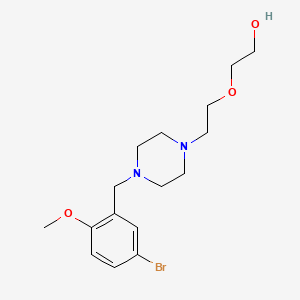 molecular formula C16H25BrN2O3 B4819373 2-{2-[4-(5-bromo-2-methoxybenzyl)-1-piperazinyl]ethoxy}ethanol 