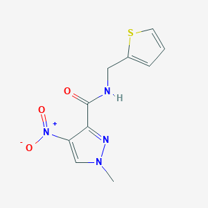 1-methyl-4-nitro-N-(2-thienylmethyl)-1H-pyrazole-3-carboxamide