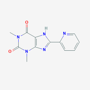 molecular formula C12H11N5O2 B481953 1,3-dimethyl-8-pyridin-2-yl-7H-purine-2,6-dione CAS No. 1088-65-9